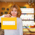 30 Name Tags for Classroom Cubbies, 3x9 in Boho Rainbow Name Plates for Desks, Classroom Must Haves for Teachers Elementary - A02