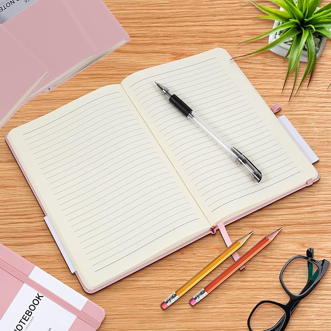 LYDTICK 20 Pack Journals for Writing College Ruled Notebooks Journal in Bulk, Hardcover Notebooks (200Pages) for Note Talking, Lined Bullet Journals for Home School Office, 5.7"x8.4", 10 Colors