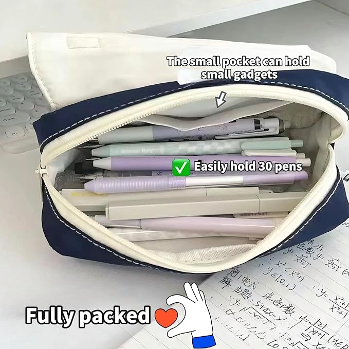 Fiaoudm Cute Bow Pencil Case – Durable Single Compartment Stationery Organizer for School Supplies, Art, and Travel | Ideal Gift for Girls, Students, and Young Learners