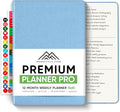 PRODUCTIVITY STORE Pro - Undated, 2026 Planner, 5.8” x 8.3” - The #1 Productivity Planner to Achieve Your 2026 Goals - Planner 2026-2027 - Blue - A5