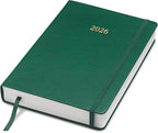 Wykeham's Executive 2026 Daily Journal Planner – US Public Holidays & Format – Customization Available (Racing Green, 8.5"×5.5")