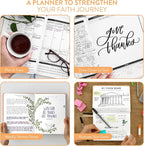 Christian Planner 2026 Daily Planner - Faith Based Monthly and Weekly Planner, Vision Board, and Habit Tracker - 2026 Calendar, Personal Organizer and Devotional Journal (Hardcover, Cherry)