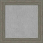 Amanti Art Grey Framed Magnetic Board 31x31 Medium Vision Board for use with Magnets, 100% Metal Sheet to Display Items as Office Decor or for Home Organization in mudroom, Kitchen or Kids Room
