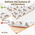 ALIUNI Drawer and Shelf Liner, Non-Slip Kitchen Cabinet Liners Non-Adhesive Thick Strong Grip Waterproof Washable Mats Protect Dresser Shelves Cupboard Bathroom Cabinets, Feather, 12 in X 10 FT