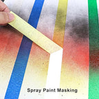 DOAY 3 Pack Yellow Painters Tape - Masking Tape 1 Inch Wide - Multi-Surface, Smart Adhesion, Indoor & Outdoor - 270FT Total - Paint Tape for DIY, Labeling, Art, Car, General Purpose (#3910)