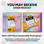 BIC Xtra Smooth Mechanical Pencil with Erasers, 0.7 mm Point, Refillable, 40-Count Pack