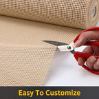 iwtmm Drawer Shelf and Cabinet Liners Non-Adhesive Extra Strong Grip - Keep Items in Place for Kitchen, Bathroom, Office & Wardrobe, Heavy Duty Anti-Slip Liners for Cabinets, Cupboards, Drawers
