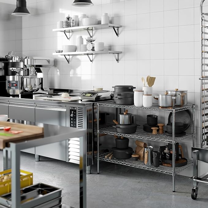 Regal Altair 21" Deep x 42" Wide x 34" Height Wire Shelving Kit | 3-Tier | NSF Commercial Storage Rack Unit