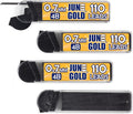 June Gold 440 Pieces, 0.7 mm 4B Lead Refills, 110 Pieces Per Dispenser, Medium Thickness, Break Resistant Lead/Graphite (Pack of 4 Dispensers)