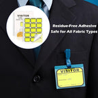 2 Pack of Visitor Badges Registry Log with Carbon Copy Protecting Privacy Pages Visitor Stickers 8.5x11 Inch Visitor Log Book School Church Business Pass Guest Book - 450 Badges 60 Memo Pages (2)