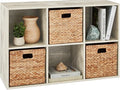 Best Choice Products 6-Cube Storage Organizer, 11in Shelf Opening, Bookcase, Display Shelf, Customizable w/ 3 Removable Back Panels – Whitewash