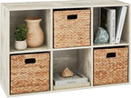 Best Choice Products 6-Cube Storage Organizer, 11in Shelf Opening, Bookcase, Display Shelf, Customizable w/ 3 Removable Back Panels – Whitewash