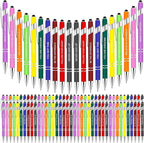 Greengines 100 Pcs Inspirational Pens - Motivational Ballpoint Bulk Pens with quotes Stylus Tip Gifts for School Coworkers Office Supplies Black Ink