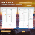 CAGIE 2026 Monthly Planner: 12 Months Jan 2026 - Dec 2026 Calendar Planner Weekly and Monthly 8.5" x 11" Large Spiral Planners for Women Hourly Daily Yearly Agenda with Tabs Stickers, Sunset