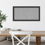 Amanti Art Black Framed Magnetic Board 14x26 Small Vision Board for use with Magnets, 100% Metal Sheet to Display Items as Office Decor or for Home Organization in mudroom, Kitchen or Kids Room