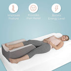 Kölbs Single Leg Elevation Pillow, Post Surgery Leg Pillow, Stylish Chic Jacquard Cover, Ankle Knee and Leg Support Pillow for Injury After Surgery (Single Leg)