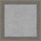Amanti Art Grey Framed Magnetic Board 25x25 Medium Vision Board for use with Magnets, 100% Metal Sheet to Display Items as Office Decor or for Home Organization in mudroom, Kitchen or Kids Room