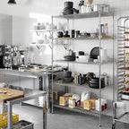 Regal Altair 24" Deep x 48" Wide x 86" Height Wire Shelving Kit | 5-Tier | NSF Commercial Storage Rack Unit