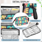 Bolaz Big Capacity Pencil Pen Case Pouch Bag School College Office Organizer for Teens Girls Adults Student-Word