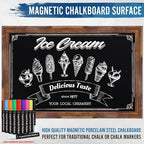 HBCY Creations Rustic Magnetic Wall Chalkboards (Torched Brown, 24 x 36 Inch)
