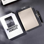CAGIE Textured Hardcover Lined Journal for Women and Men, A5 Leather Journal Notebook with 256 Pages, 100GSM Paper – College Ruled Journaling Notebook for Writing, Work, School, Daily Diary