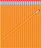 TecUnite 600 Pcs HB #2 Unsharpened Pencils bulk with Eraser Wooden Hexagonal No 2 neon Pencils for Adults Gifts Exams Office Sketching Party Favors(Orange)