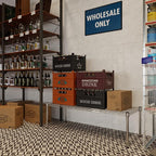 Regal Altair 18" Deep x 48" Wide x 14" Height Wire Shelving Kit | 1-Tier | NSF Commercial Storage Rack Unit