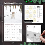 MICASA PRESS Yellow Labs 2026 Wall Calendar 12 Month | 12" x 24" Open | Thick & Sturdy Paper | Holiday Gift | Cute Labrador Retriever Puppy Dog Calendar 2026
