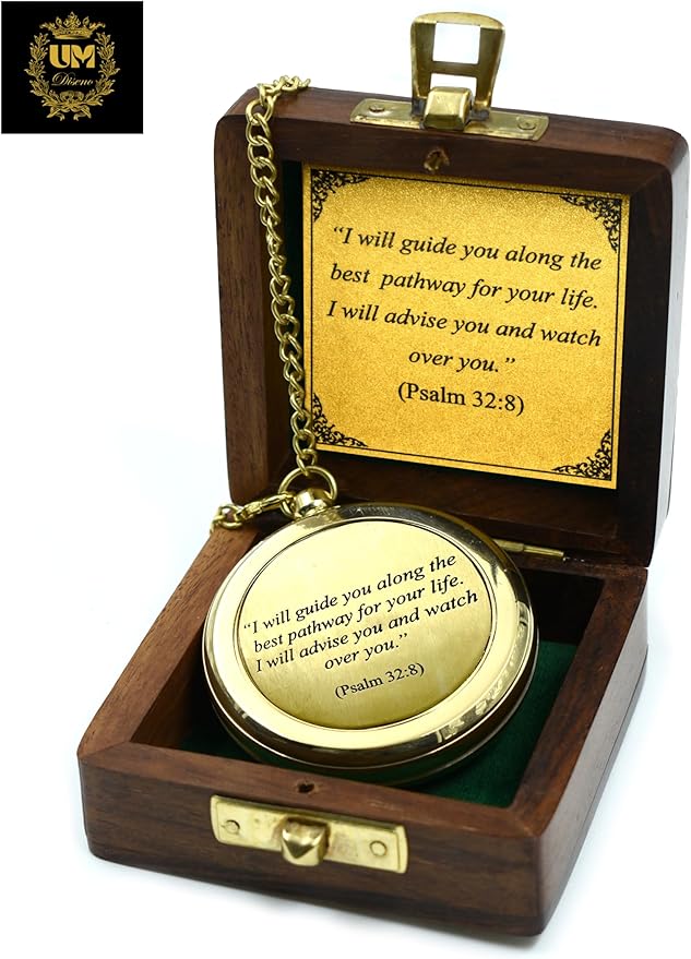 I Will Guide (Psalm 32:8) Communion & Confirmation Gift for Teenage Boys | Sentimental & Inspirational Present | Baptism Religious Gifts for Men, Christian, Catholic, Graduation