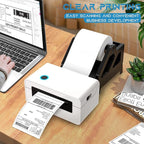 MFLABEL 4x6 Thermal Shipping Labels - 4 Rolls of 250, Perforated & Smudge-Proof Direct Thermal Labels Compatible with Rollo, Zebra, for Amazon UPS FedEx Shopify