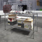 Regal Altair 21" Deep x 48" Wide x 27" Height Wire Shelving Kit | 2-Tier | NSF Commercial Storage Rack Unit