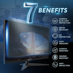 Akamai Office Products 23.8 inch Monitor Anti Glare Screen – Anti-Glare, Anti-Scratch, Blocks 96% UV Blue Light Protection – Matte Gloss Finish (23.8" Widescreen (16:9), Anti-Glare)