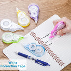 Nicunom 36 Pack White Correction Tape, 39 Feet Correction Tapes Easy To Use Applicator for Instant Corrections School Office Supplies, Colorful