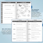 Clever Fox Planner – Undated Weekly & Monthly Planner for Productivity, Time Management & Goals – Organizer Journal – A5 (Sky Blue)