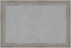 Amanti Art Grey Framed Magnetic Board 25x37 Large Vision Board for use with Magnets, 100% Metal Sheet to Display Items as Office Decor or for Home Organization in mudroom, Kitchen or Kids Room