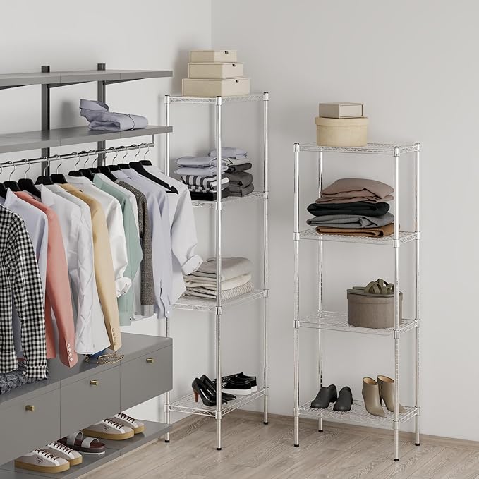 Regal Altair 14" Deep x 24" Wide x 64" Height Wire Shelving Kit | 4-Tier | NSF Commercial Storage Rack Unit