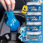 Chemical Guys Sticky Icky Car Cleaning Gel, Green Apple, Interior Car Cleaner, Reusable Automotive Crevice & Interior Dust Cleaner for Air Vents, Consoles, Cup Holders & Keyboards, 4 Pack (100g Each)