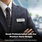 Custom Engraved Name Tags, Magnetic Brushed Aluminum Name Tags, Personalized Name Tags, 1x3 Inches, Durable Engravable Impact Material, Made in The USA by My Sign Center