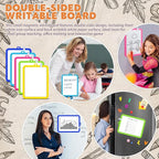 Outus 10 Pcs Dry Erase Mini White Boards Bulk 8.5 x 11'' Small Magnetic Whiteboard Double Sided Colored Writing Boards for Kids Students Locker Fridge(Colorful)