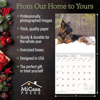 MICASA PRESS - German Shepherds 2025 Wall Calendar 12 Month | 12" x 24" Open | Thick & Sturdy Paper | Giftable | Dog Calendar 2025
