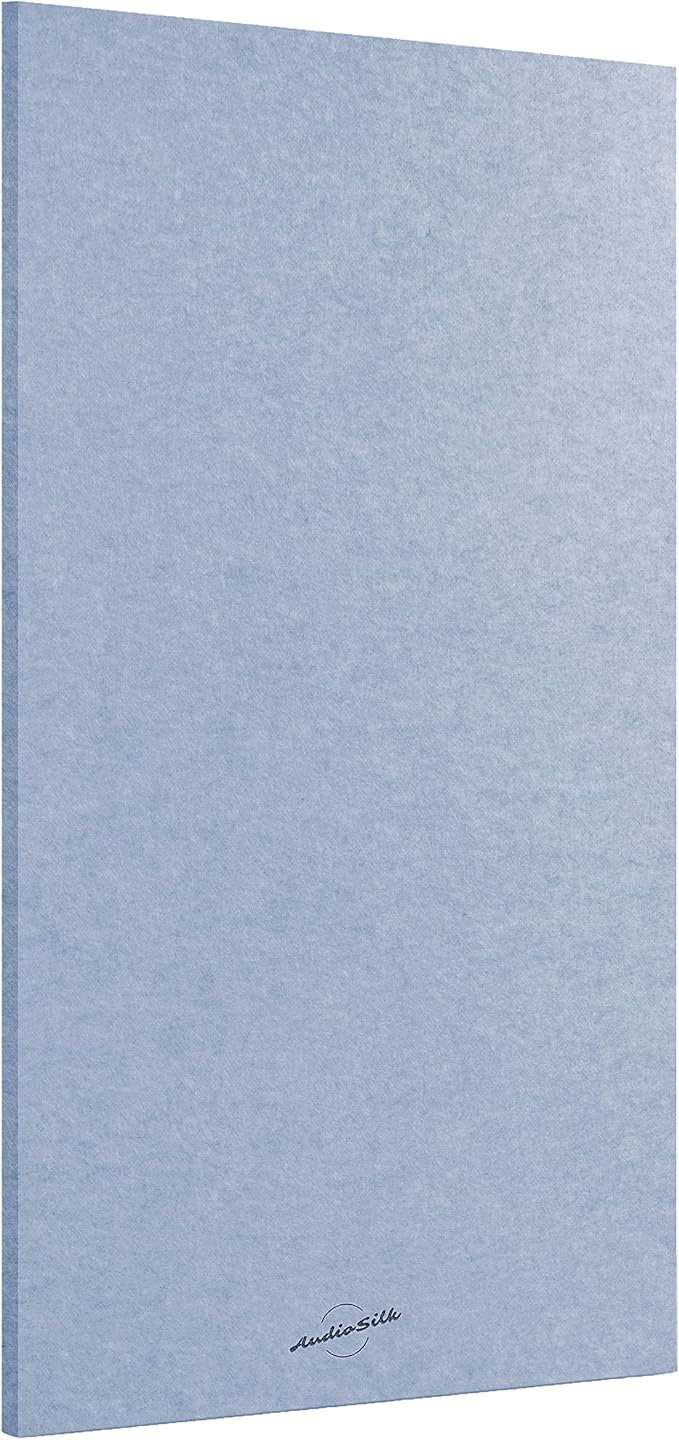 AudioSilk Acoustic Panel, Large, 46" x 23", Pale Blue