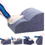 OpyTikar Foot Rest for Under Desk at Work.Multifunctional 3-Tier Foot Stool,with Washable Footrest.for Under Desk,Office Chair Gaming Chair & Sofa,Leg Elevation Pillow,Supports Posture-Light Blue