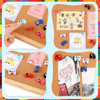 24 Pcs Fun Push Pins for Cork Board Video Game Cork Board Tacks Cute Fun Push Pins for Corkboard Bulletin Wall Office Colorful Thumb Tacks Decorative Thumbtacks with Storage Box, 8 Colors
