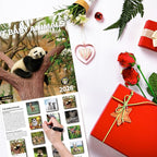 2026 Wall Calendar,Calendar 2026, November 2025 - December 2026, Wall Calendar Baby Animals, 12" x 24" Opened,Full Page Months Thick & Sturdy Paper for Calendar Organizing & Planning