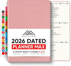 Dated, 2026 Planner, 8.5" x 11" - The #1 Productivity Planner to Achieve Your 2026 Goals - Planner 2026-2027 by PRODUCTIVITY STORE (A4, PINK)