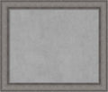 Amanti Art Grey Framed Magnetic Board 24x28 Medium Vision Board for use with Magnets, 100% Metal Sheet to Display Items as Office Decor or for Home Organization in mudroom, Kitchen or Kids Room