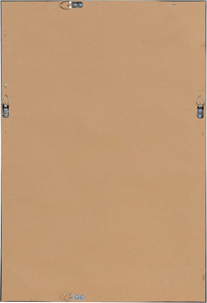 DesignOvation Beatrice Framed Linen Fabric Pinboard, 18x27, Walnut Brown