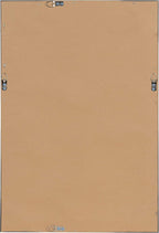 DesignOvation Beatrice Framed Linen Fabric Pinboard, 18x27, Walnut Brown