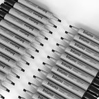 INTUNO Permanent Markers, 96 Count Black, Chisel tip, Oil-Based Permanent Markers, Waterproof and Fade-Resistant, for Paper, Wood, Metal, Glass and More