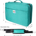 YOUSHARES Big Capacity Colored Pencil Case - 480 Slots large Pen Case Organizer with Multilayer Holder for Prismacolor Colored Pencils & Gel Pen (Green)